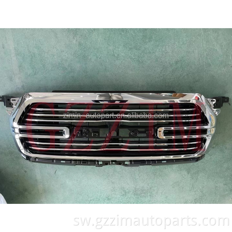 Modified Black Front  Middle Grille Used For RAM 1500 2019+